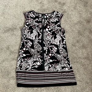 Alfani 33” Black/Purple Mini Dress/Tunic (Large)